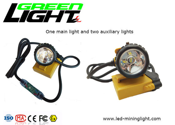 چراغ چشمک زن کابل 25000lux 240lum 10.4Ah Corded Miners Cap Lamp GLC12-A