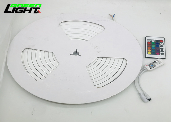 چراغ نئون LED سیلیکونی DC12V SMD2835 5050 RGB 5 متر / حلقه