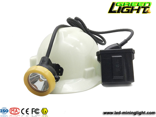 چراغ های جلو قابل شارژ LED 1.7 وات 450mA 216Lum Underground Mining Cap Lamps