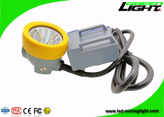 15000lux 1.67W Led Mining Headlamp 6.6Ah IP68 مقاوم در برابر انفجار
