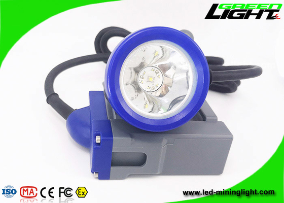 IP68 1.11W 10000lux Corded Mining Cap Lamp 6.6Ah قابل شارژ
