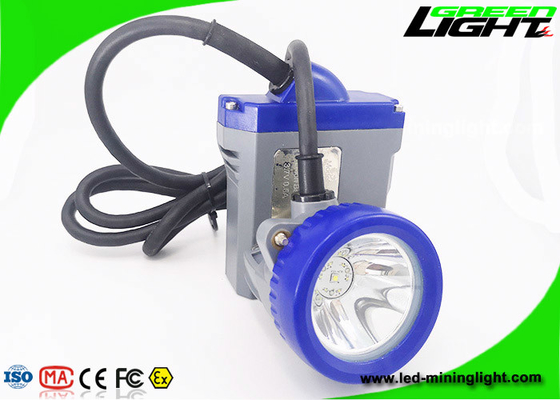 IP68 1.11W 10000lux Corded Mining Cap Lamp 6.6Ah قابل شارژ