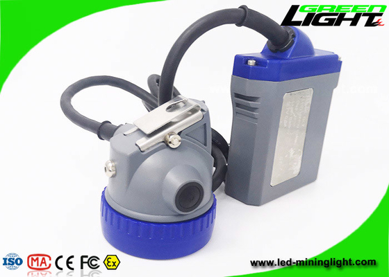 IP68 1.11W 10000lux Corded Mining Cap Lamp 6.6Ah قابل شارژ