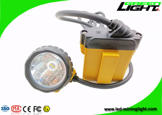 348Lum 25000lux ضد انفجار چراغ جلو معدن 10.4Ah با کابل
