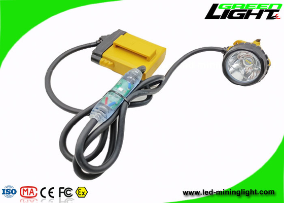 348Lum 25000lux ضد انفجار چراغ جلو معدن 10.4Ah با کابل