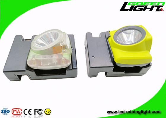 مقاومت در برابر انفجار چراغ های جلوی کلاه ایمنی OLED Screen Miners 4.2W 348lum