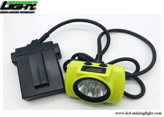 چراغ جلو 6800mA 25000lux ایمنی معدن ضد آب IP68 ذغال سنگ معدن چراغ جلو