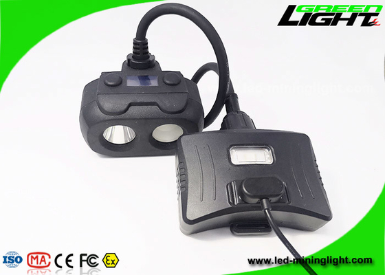 Dual Beam Semi Corded قابل شارژ معدنی Cap Lights WiFi Tracking 15000lux