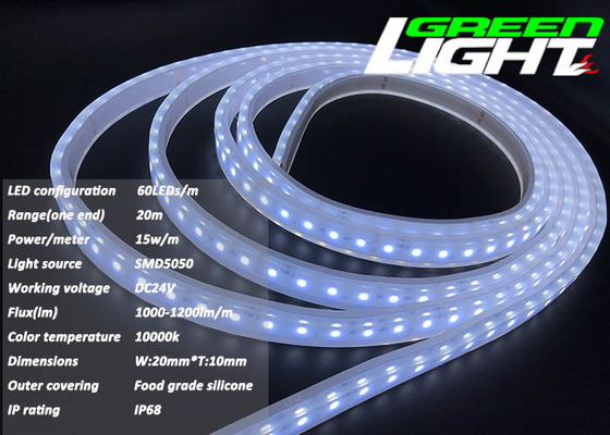 1630lum 220V 17W/M چراغ قابل انعطاف چراغ ضد انفجار RGB SMD2835
