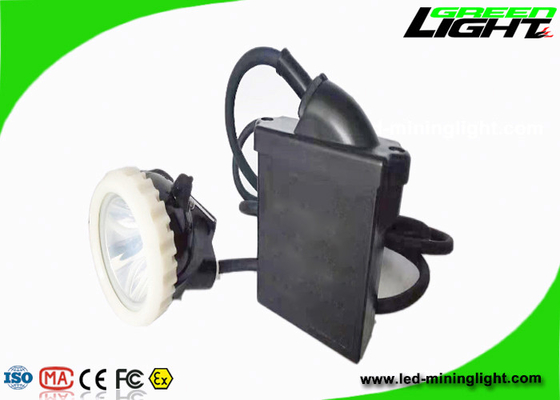 6.6Ah LED ماینرز درپوش لامپ سیمی ضد انفجار 10000lux قابل شارژ لیتیوم یون IP67 ضد آب
