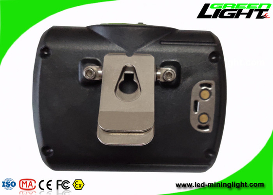 چراغ پیشانی قابل حمل 13000 Lux Cree Led Miner با صفحه نمایش OLED SOS 232lum قابل تنظیم گیره فولادی ضد زنگ