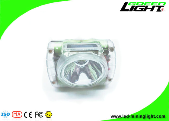 چراغ‌های معدنی LED بی‌سیم شفاف 13000 لوکس IP68 ضد آب Cree LED با چراغ جلوی ماینر صفحه نمایش OLED