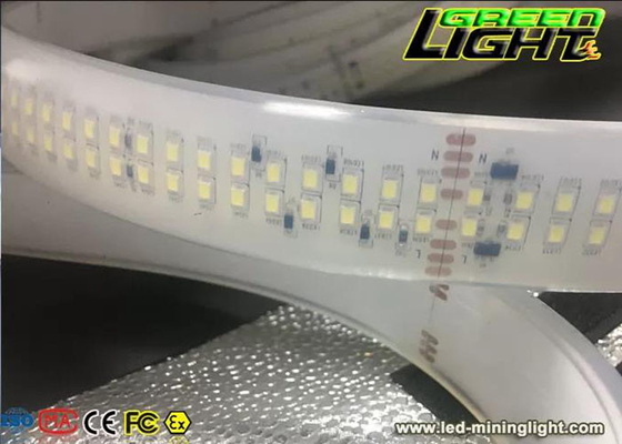 AC110V 35W LED چراغ نواری انعطاف پذیر SMD2835 280LEDs نوار LED ضد آب دو ردیفه برای معدن زیرزمینی تونل در فضای باز