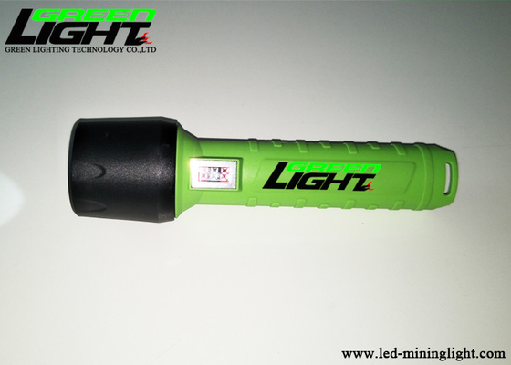 چراغ قوه LED قابل شارژ ضد آب Miner Security رنگ سبز 12000LUX