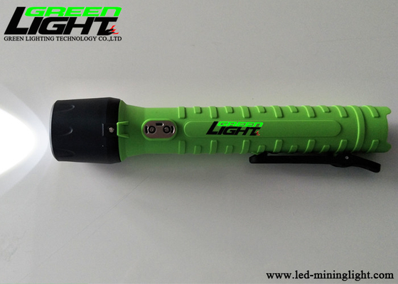 چراغ قوه LED قابل شارژ ضد آب Miner Security رنگ سبز 12000LUX