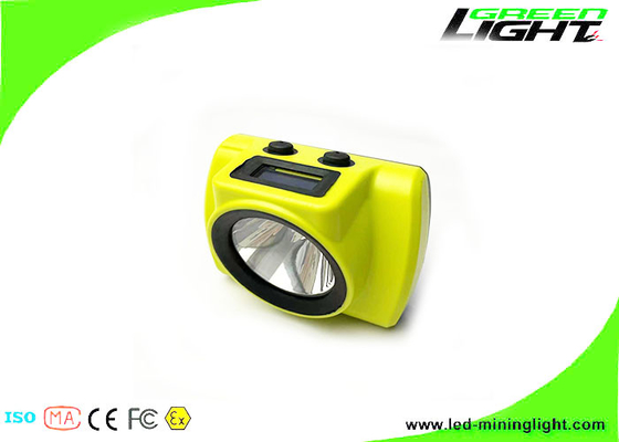 چراغ های درپوش ماینینگ LED صفحه نمایش OLED 18000 لوکس چراغ های جلوی ماینر پاناسونیک 6.8Ah زیرزمینی قابل شارژ برای سیستم ردیابی