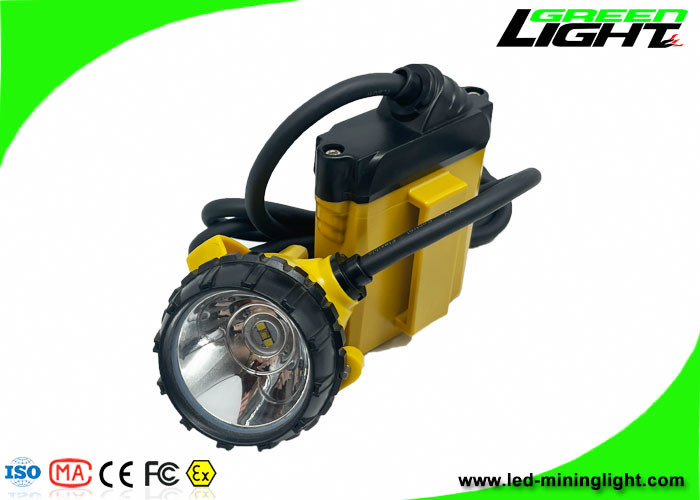 لامپ درپوش معدن LED ضد آب سیمی IP68 25000 لوکس شارژی هدلامپ 10400 مگا ساعت باتری SAMSUNG برای معدن زیرزمینی