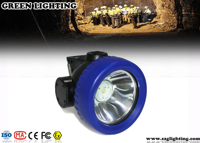 چراغ های LED کلاه سخت معدن بی سیم 2600mA ، چراغ درپوش LED Cree ضد آب 3.7 ولت