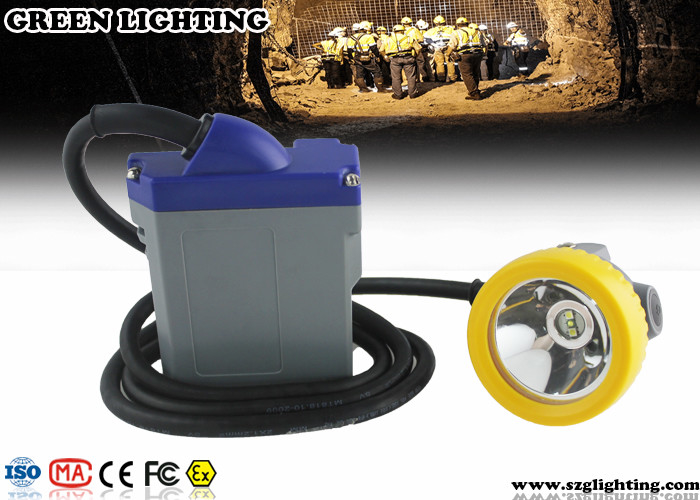 ضد انفجار چراغ های LED معدن 1.67W قدرت 6.6Ah باتری قابل شارژ لیتیوم یون