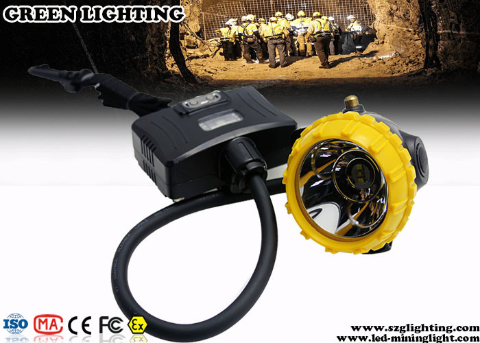 چراغ درپوش معدن نیمه سیم دار سفارشی 10000 ساعت طول عمر 3.7V 15000 لوکس