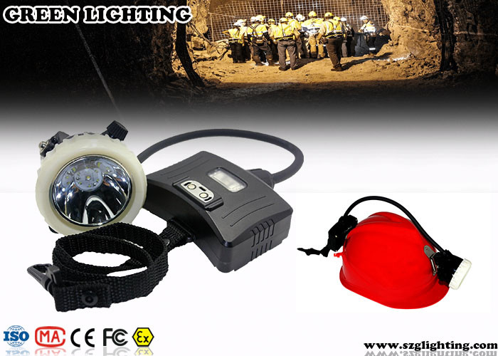 چراغ درپوش معدنی نیمه سیم دار IP67 5.6AH 8000 Lux روشنایی قوی