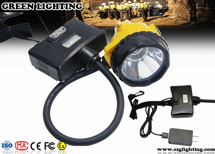 Atex تایید شده ضد آب IP68 3.7V 6.8Ah CREE چراغ استخراج نیمه سیم LED