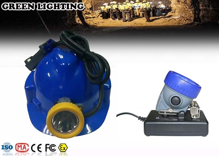 چراغ جلو شارژی 15000 Lux Cree ، چراغ های کلاه سخت 1.2W زمان کار 1.2W