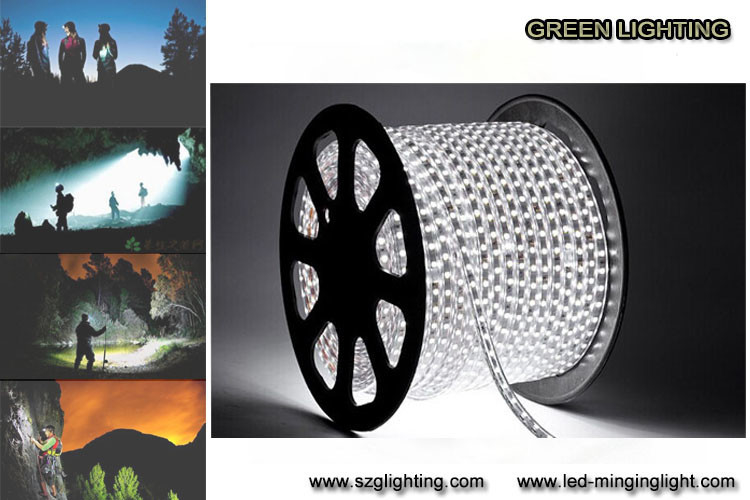 SMD5050 7.2W / M 0.6A ایمنی رنگارنگ چراغ نوار قابل انعطاف IP67 درجه ضد آب