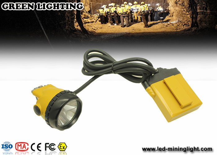 KL12LM 25000lux ماینرهای سیم دار زرد چراغ درپوش روشنایی 4 سطح با باتری 12 ساعت