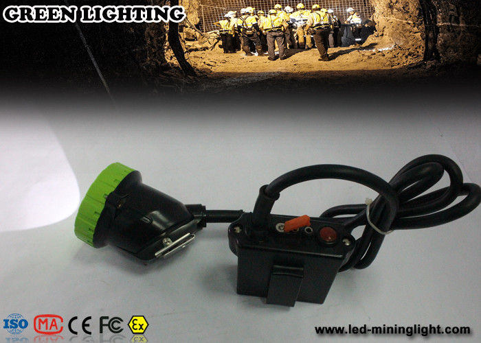 50000 Lux روشنایی قوی LED Mining Cap Lights ضد انفجار 5w 11.2Ah باتری یون لیتیوم