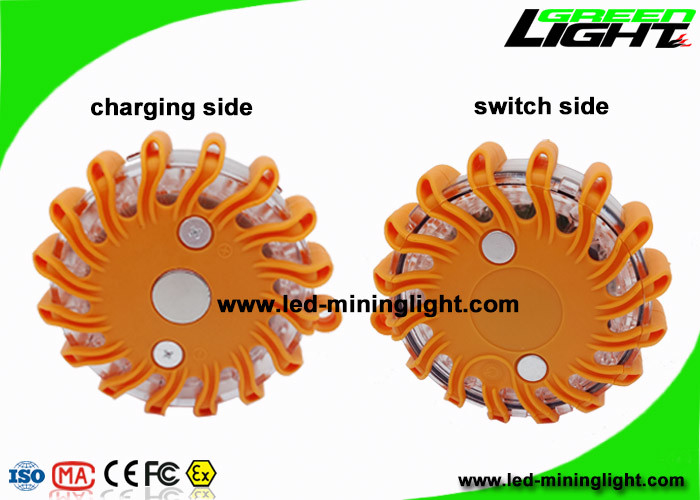 ضد آب IP65 قابل شارژ کهربا چراغ جاده چراغ های چشمک زن چراغ اخطار چراغ روشنایی کنار جاده چراغ دیسک اضطراری