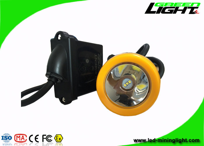 چراغ جلو LED ضد آب قابل شارژ 10000 لوکس با رنگ نارنجی / سیاه