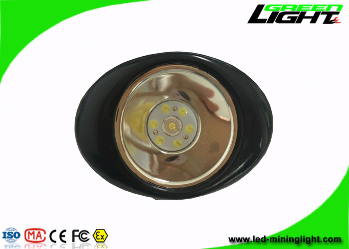 10000lux High Lightness LED Mining Cap Lamp 6 - 8 ساعت زمان کار با پوسته PC رنگارنگ
