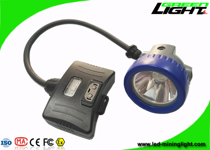 چراغ درپوش معدن نیمه سیم دار 10000Lux 5.2Ah ظرفیت بزرگ سبک IP68 ضد آب