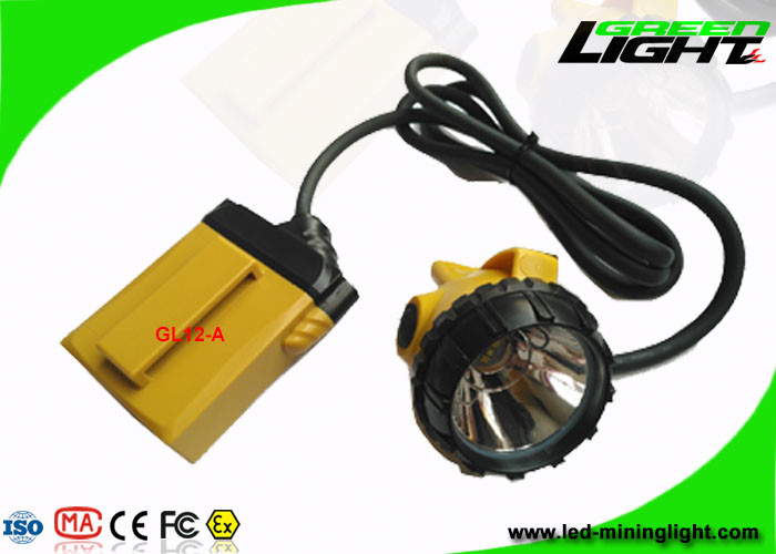25000 Lux High High Light LED Mining cap عملکرد فوق العاده 100000 ساعت طول عمر با نور هشدار دهنده کم قدرت