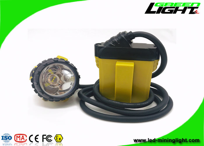 چراغ های معدن ذغال سنگ زیرزمینی 25000 Lux 10.4Ah 3W با عملکرد هشدار کم قدرت