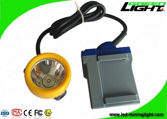 6.6 آمپر باتری قابل شارژ معدن چراغ کلاه سخت 15000lux با 16 ساعت روشنایی طولانی