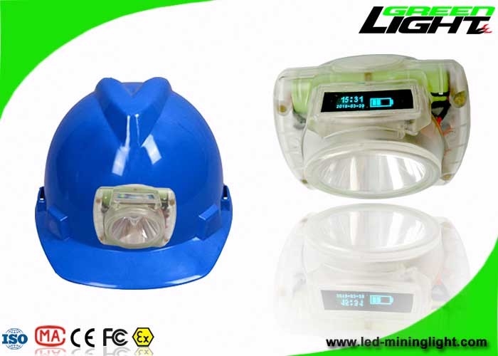 باتری قابل شارژ 6.8Ah باتری قابل شارژ LED Light Coal Miners Lamp با صفحه نمایش OLED