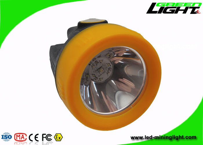 چراغ درپوش نور معدنی LED کلاه سخت ، چراغ درپوش قابل شارژ معدن بی سیم 3.7V