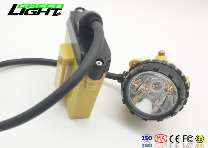 ضد آب Ip68 قابل شارژ چراغ کلاه سخت چراغ جلو ، چراغ جلو با قدرت بالا برای اجرا