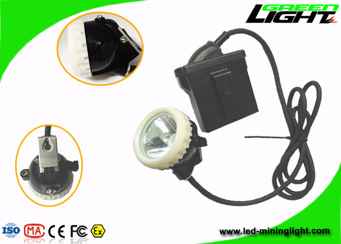 4000lux Mining Cap Corded Lamp چراغ های اضطراری صنعتی IP67 1200 باتری سیکل