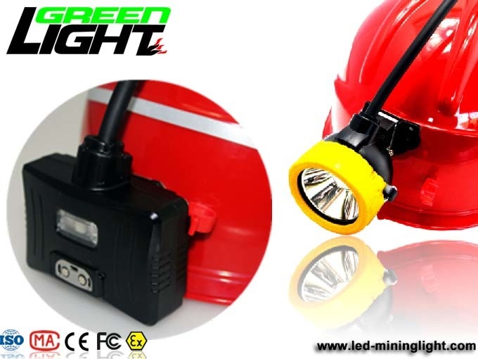 چراغ های درپوش معدنی Semi Corded 1.3W 10000 Lux 5.2Ah IP68