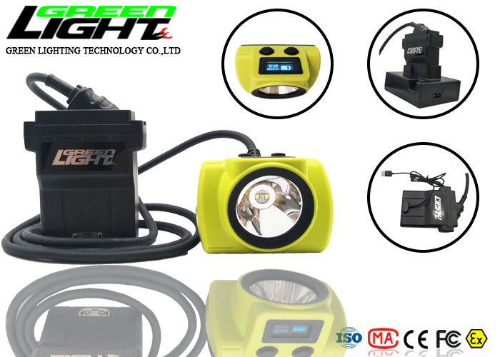 6000k 4.07W 13.6Ah 25000lux چراغ های معدن LED سیم برای معدن طلا