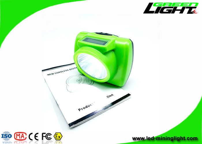 چراغ پیشانی قابل حمل 13000 Lux Cree Led Miner با صفحه نمایش OLED SOS 232lum قابل تنظیم گیره فولادی ضد زنگ