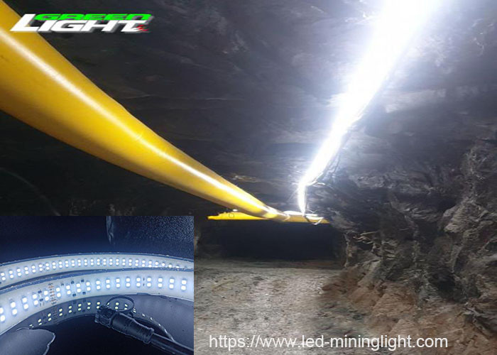AC110V 35W LED چراغ نواری انعطاف پذیر SMD2835 280LEDs نوار LED ضد آب دو ردیفه برای معدن زیرزمینی تونل در فضای باز